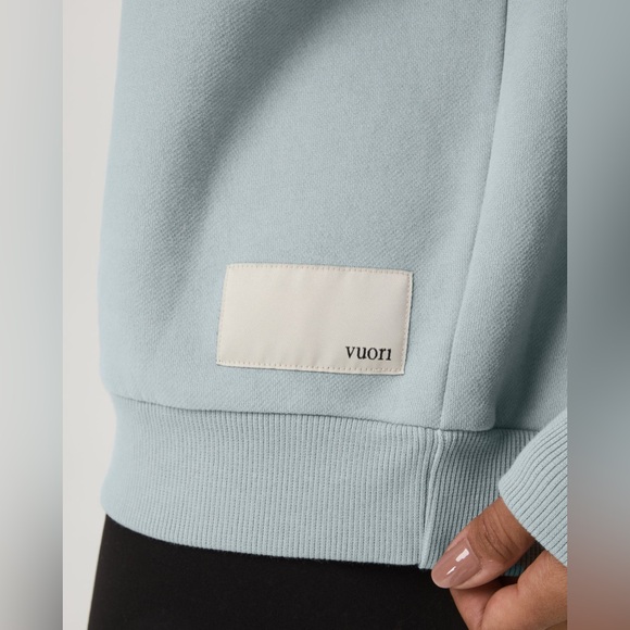 Vuori Restore Oversize Crew Sweatshirt Sz XS  Blue Haze - Picture 4 of 6